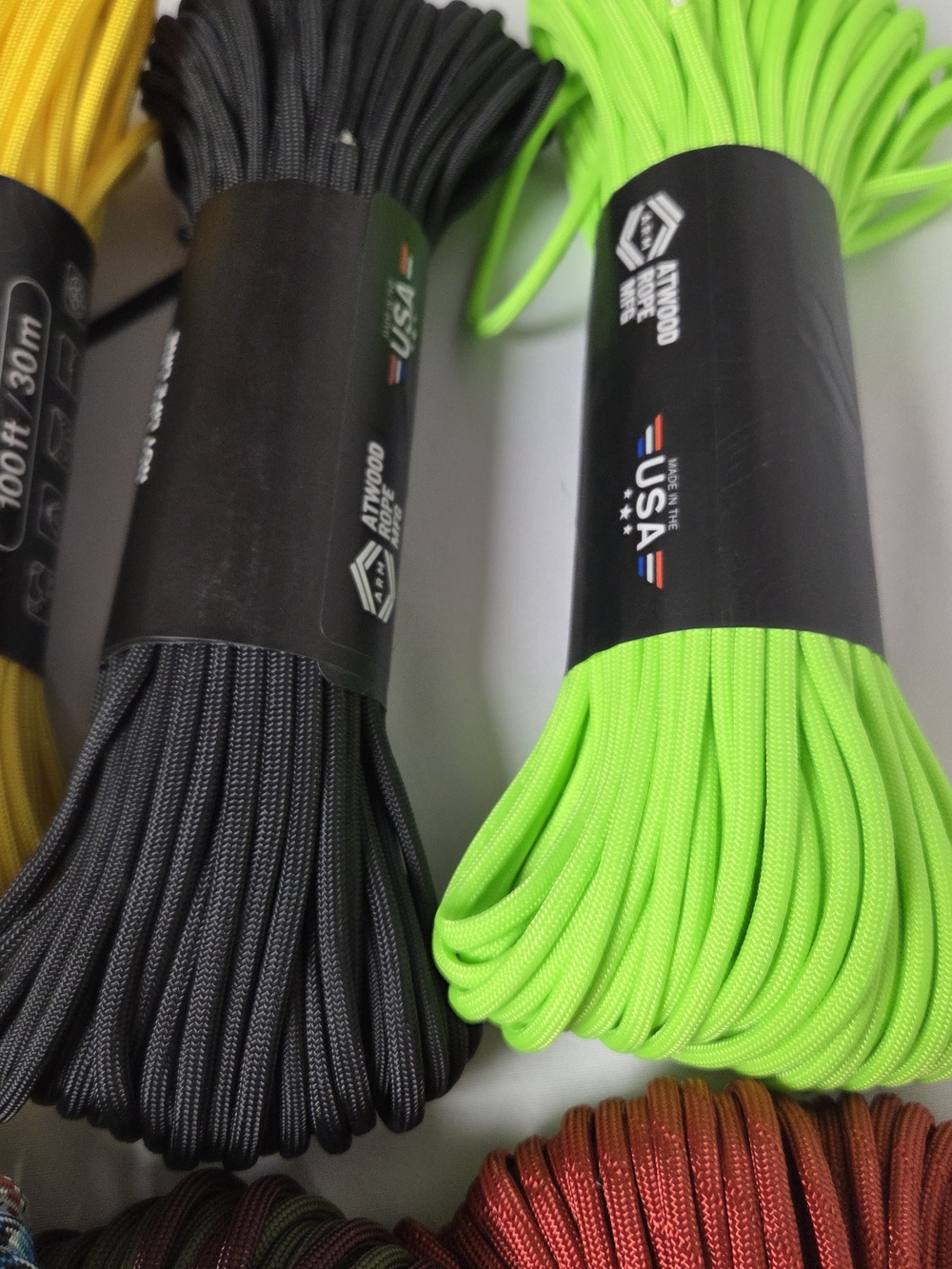 Atwood 550 Paracord Bundle - Multiple Colors 8 Hanks - Picture 4 of 5